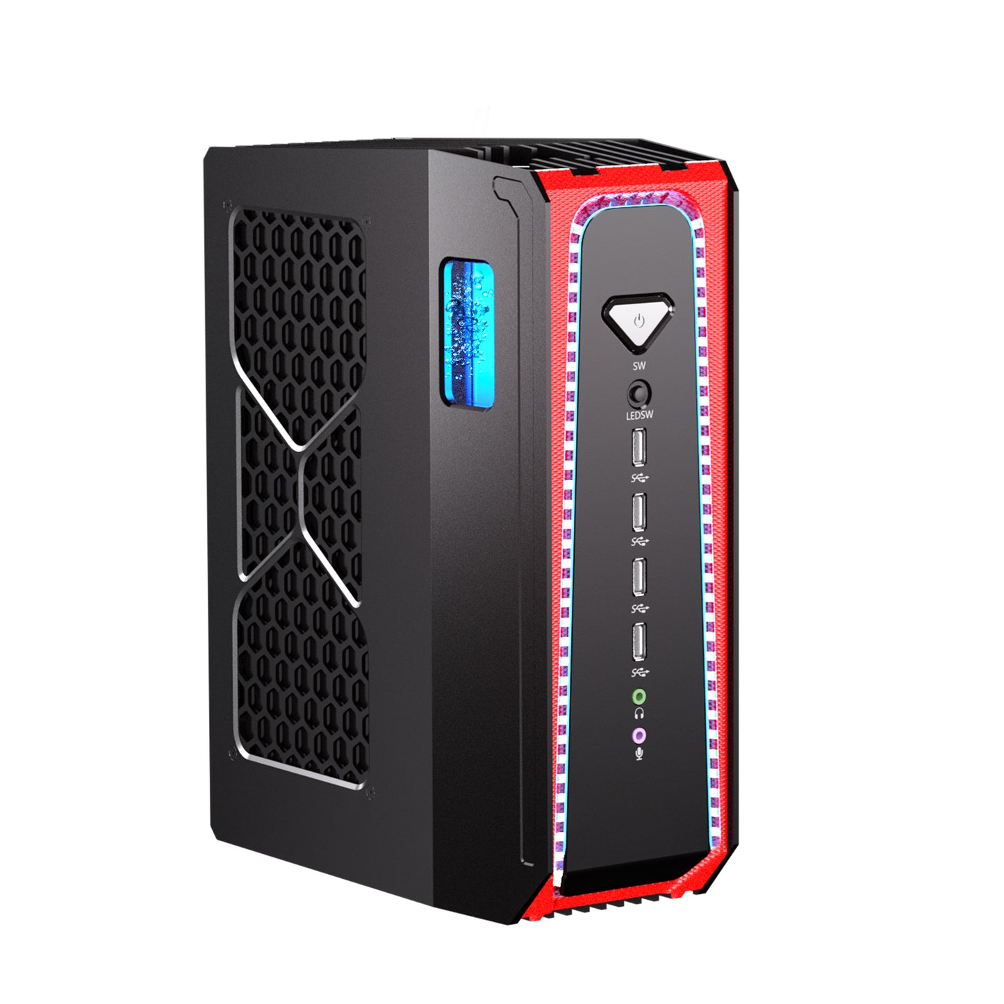 Мини игровой ПК с жидкостным охлаждением, Core i9-13900F 13-го поколения с оперативной памятью DDR5 PCIE4.0 SSD, настольный компьютер, RTX4070S 12G, 8K, 1*HDMI, 3*DisplayPort, оптический, WiFi 6e, Windows 11 Pro