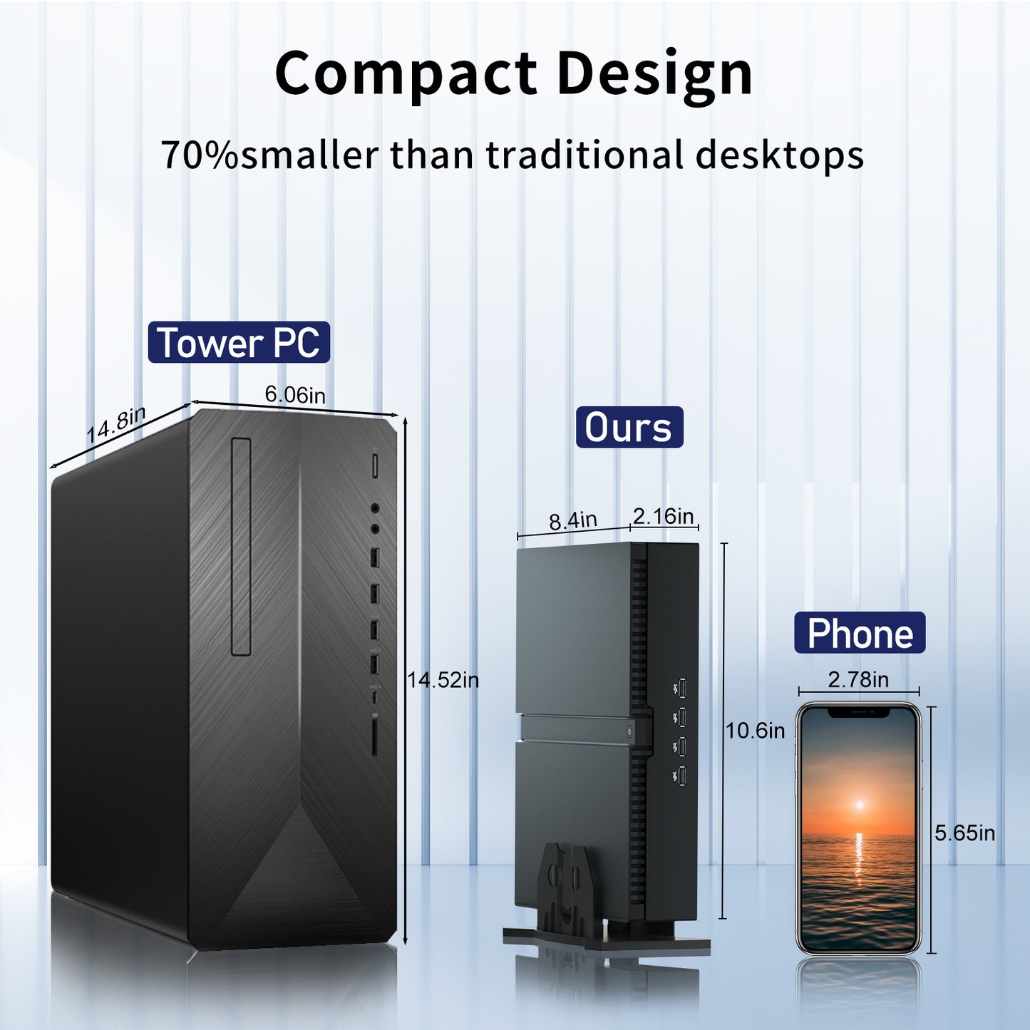 Mini Gaming PC, Core i9-12900F with RTX3060 12G, DDR5 RAM PCIE 4.0 SSD Desktop Computer, 2*HDMI, 2*DP, Four Display, WiFi 6e, Fit Video Editing, Optical, Windows 11 Pro