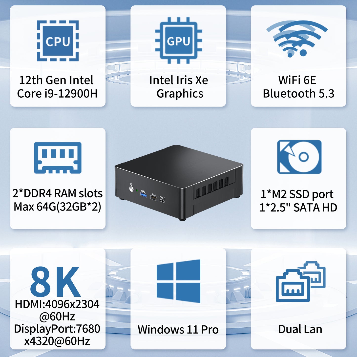 Mini PC with Core i9-12900H Processor