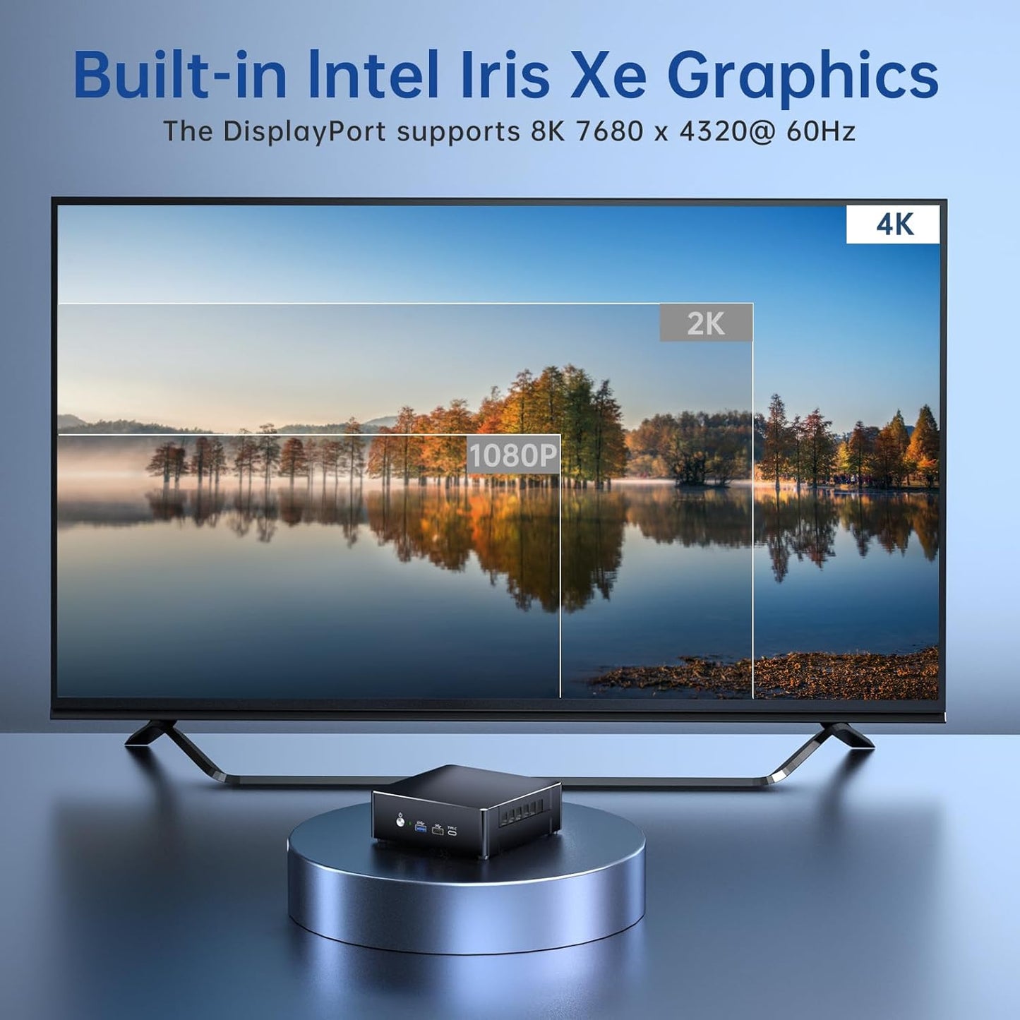 Mini PC i9, Core i9-13900H Desktop Computer (14 Cores 20 Thread, Upto 5.4GHz), 2.5G LAN, Wi-Fi 6E, Triple Display, VESA, Windows 11 Pro（COP）